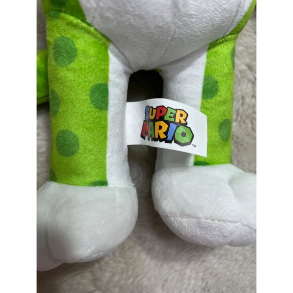Super Mario Cat Luigi Plush Toy 15" Green & White Soft Stuffed Animal - Picture 3 of 6